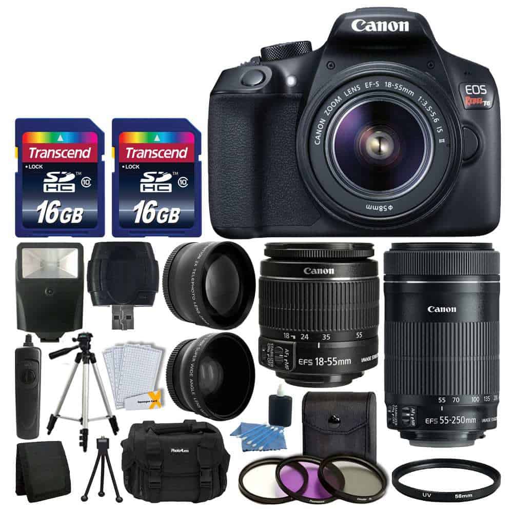 Photo4Less | Canon EOS Rebel T6 Digital SLR Camera + Canon 18-55mm EF-S