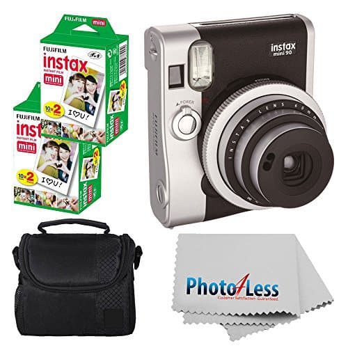 Fuji Instax Mini 90 Neo Classic Black - Instant Film Camera