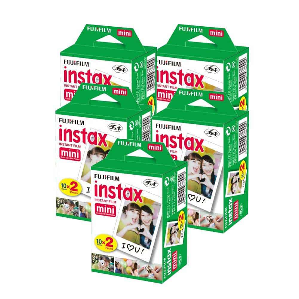 Photo4Less | Fujifilm instax Instant Film (100 Exposures) + 20 Sticker Frames for Instax Prints Package