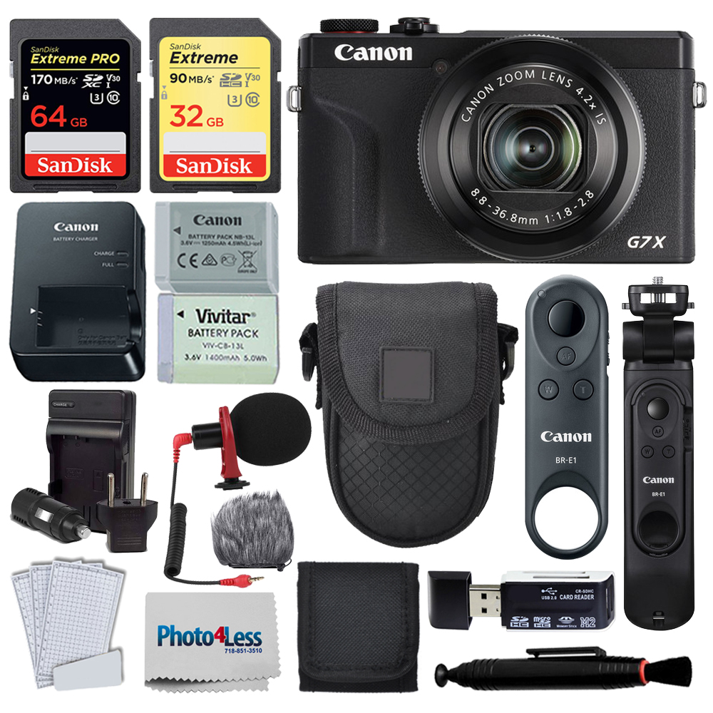 Photo4Less | Canon PowerShot G7 X Mark III Digital Camera Video Creator