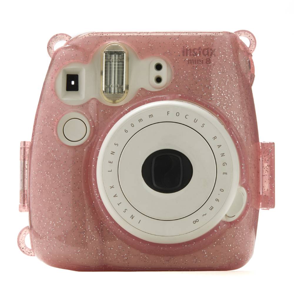 Samme fordøjelse belastning Photo4Less | Ideal Accessories Hard Glitter Case for Fui Instax Mini 8/9  Flamingo Pink