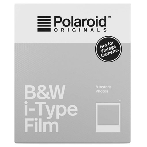 Polaroid Instant Film Black & White Film for I-TYPE, White (4669) 8 Exposures 2 Pack + Cleaning Cloth
