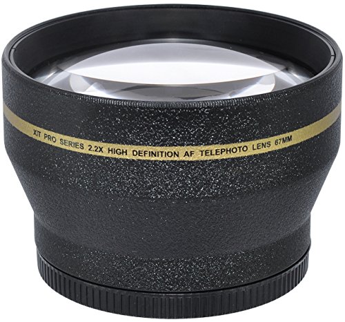Xit XT2X67 67mm 2.2X Telephoto Auxiliary Screw On Lens (Black)