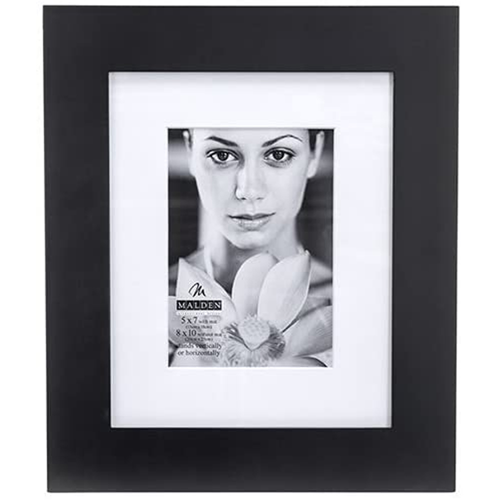 8 Pack 4x6 Picture Frame, Matted to Display 4 x 6 Photo with Mat or 5x7  without Mat for Wall or Tabletop Display, Black 