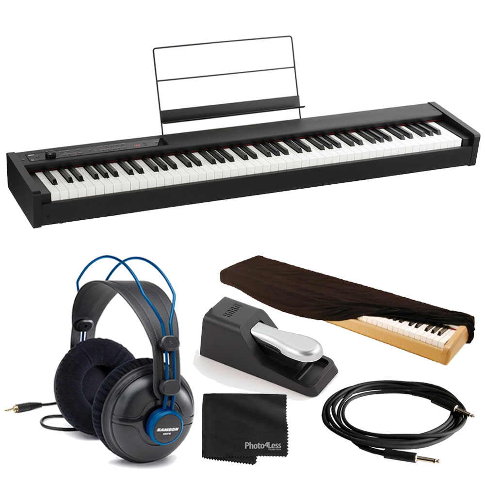 is Udvalg fejre Photo4Less | Korg D1 Slimline 88-Note Weighted Digital Stage Piano +  Accessories