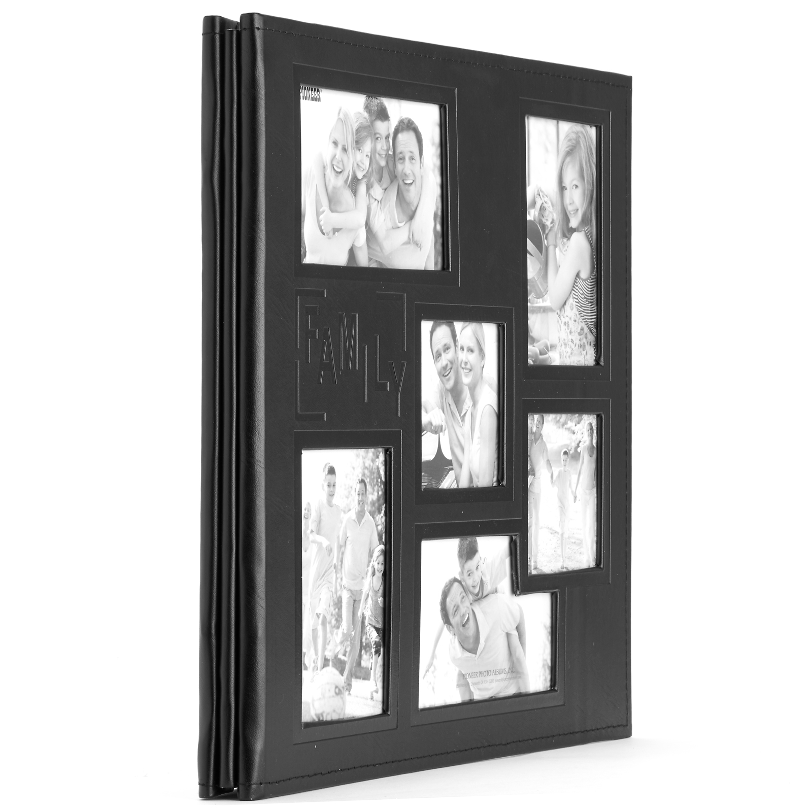Pioneer Photo Albums 12x12 Top Loading Leatherette Scrapbook, Black 