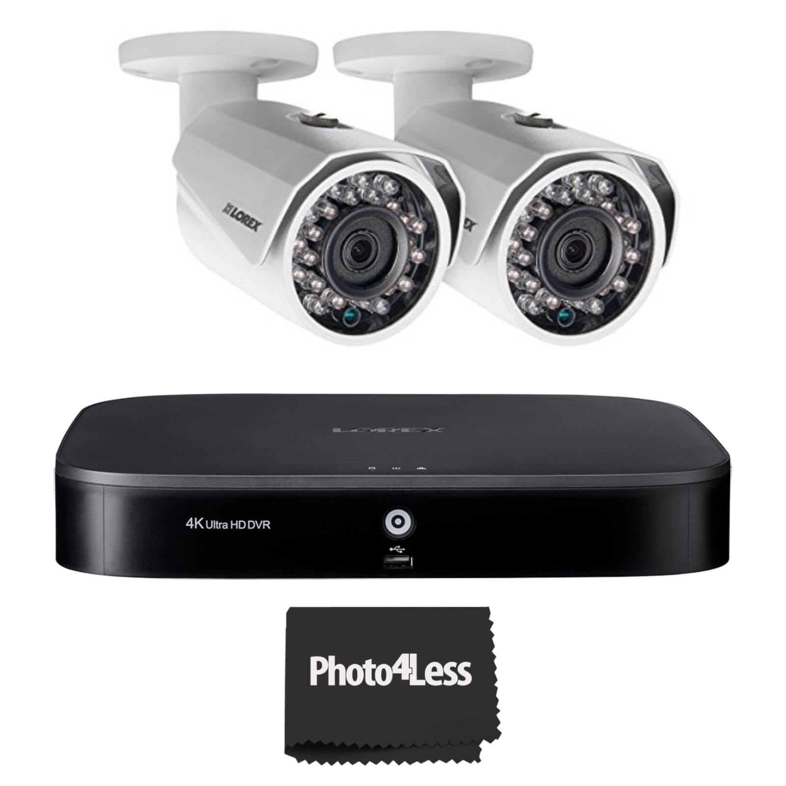 Lorex 4K 8 Channel 2TB DVR with 8 1080P Security Cameras