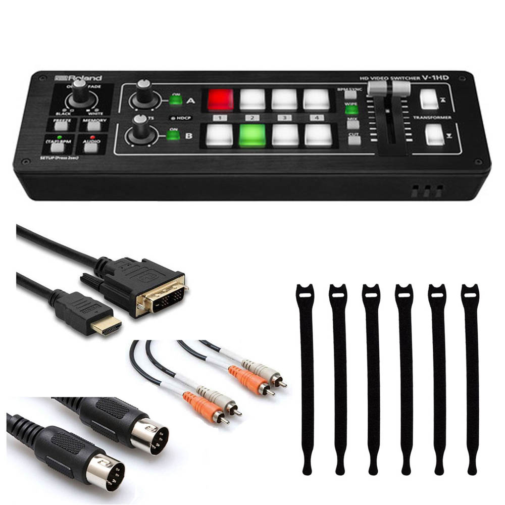 Photo4Less | Roland V-1HD HD Video Switcher + Dual RCA Cable + Speed