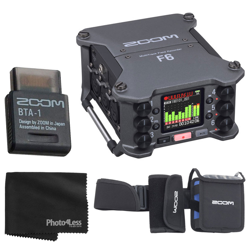 Photo4Less | Zoom F6 Multitrack Field Recorder + Accessories