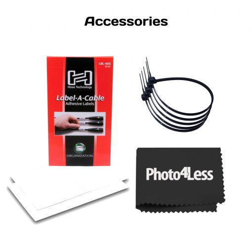 6 Lorex HD 1080p Outdoor Wireless Security Camera + Hosa Label A Cable Kit 60 Peel Off Labels+  8" Black UV Resistant Zip Ties