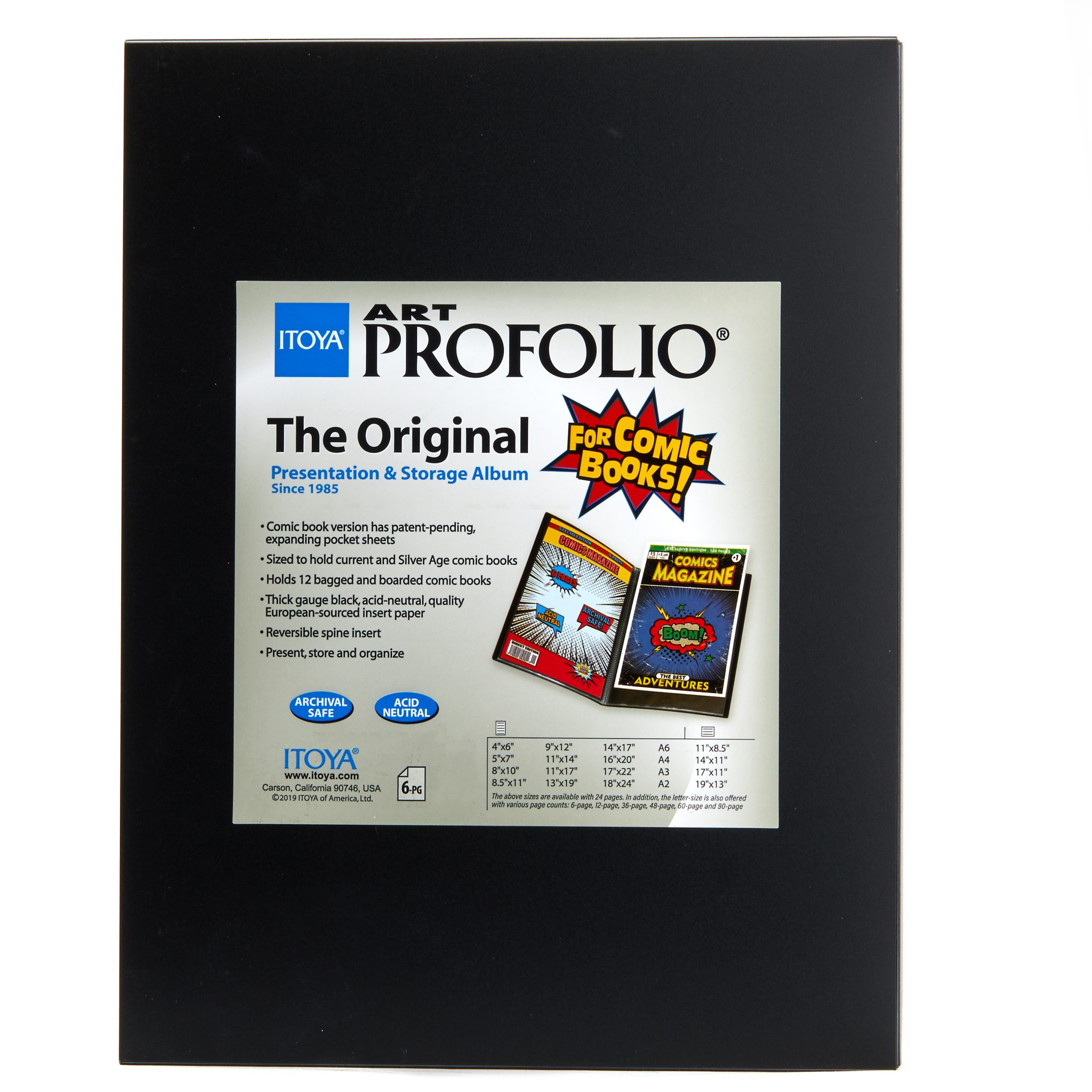 Itoya 8.5x11'' Art Profolio Presentation Book (6 Two-Sided Pages