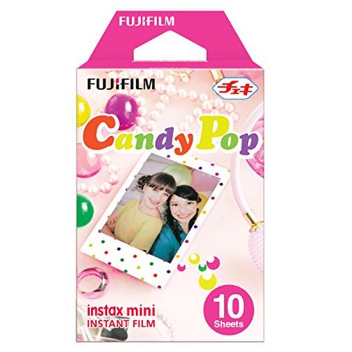 Fuji Instax Mini Instant Films Candy Pop (10 Sheets) + Stained Glass (10 Sheets)