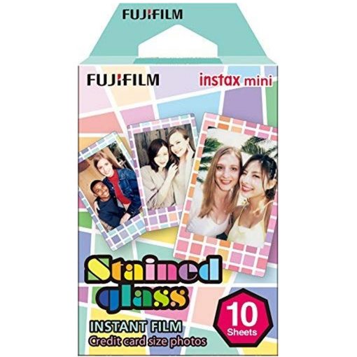 Fuji Instax Mini Instant Films Candy Pop (10 Sheets) + Stained Glass (10 Sheets)