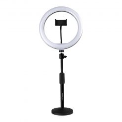 Gator Ring Light Round Base Desktop Stand with Phone Clamp