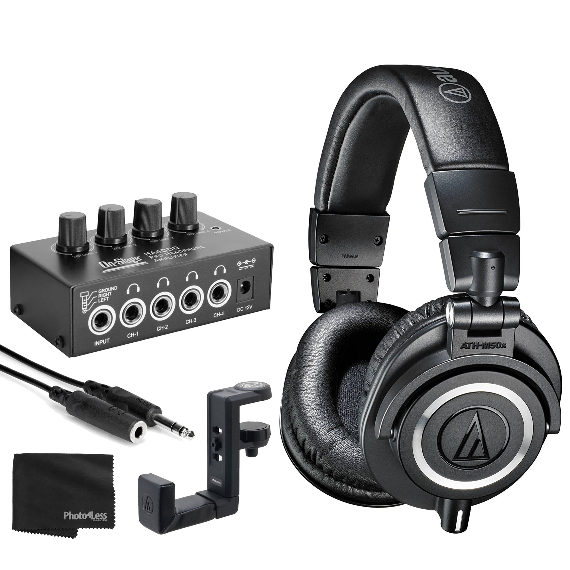 Buy Audio-Technica ATH-M50x Professional Studio Monitor Headphones