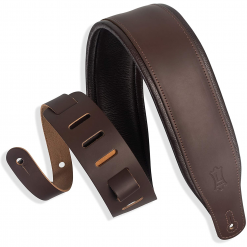 Levy's Leathers 3 inch Wide Top Grain Leather Guitar Straps (M26PDDBR_DBR)